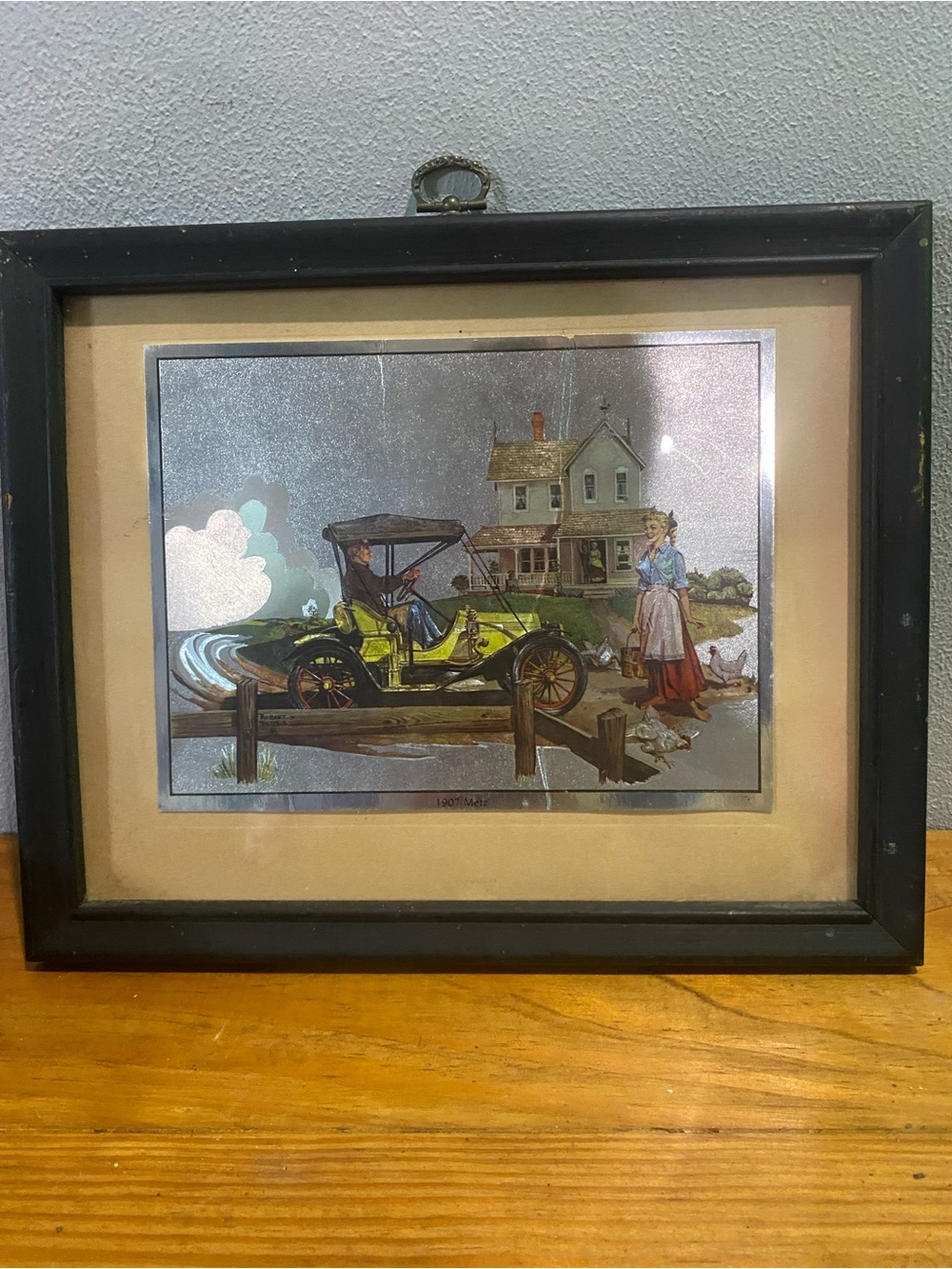 Vintage foil art 1907 Metz